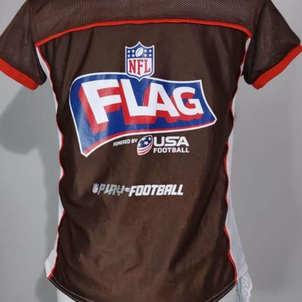 Jersey Youth Medium NFL Cleveland Browns Shirt Double Sided Home&Away Game C5495